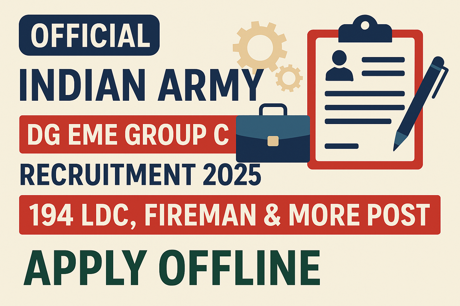 Army DG EME Group C Recruitment 2025