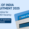 Bank of India Vacancy 2025