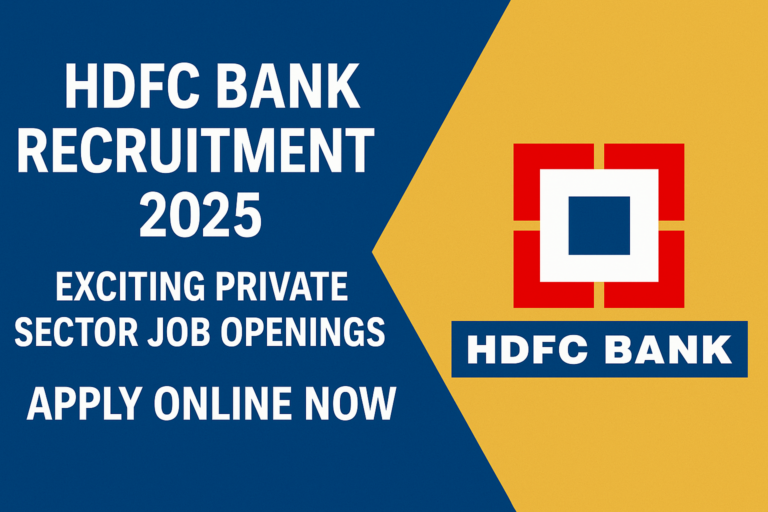 HDFC Bank Recruitment 2025